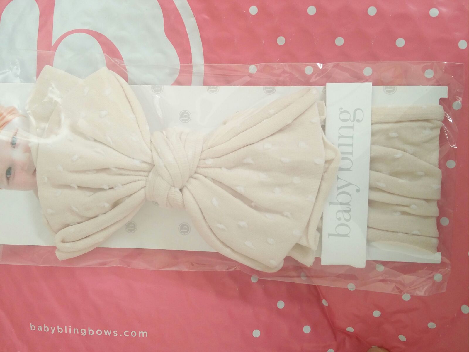 NIP oatmeal shabby fab baby bling