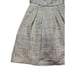 BCBGMAXAZRIA Womens Trudy A Line Dress Metallic Cream Silver Strapless Sz 4 NWOT