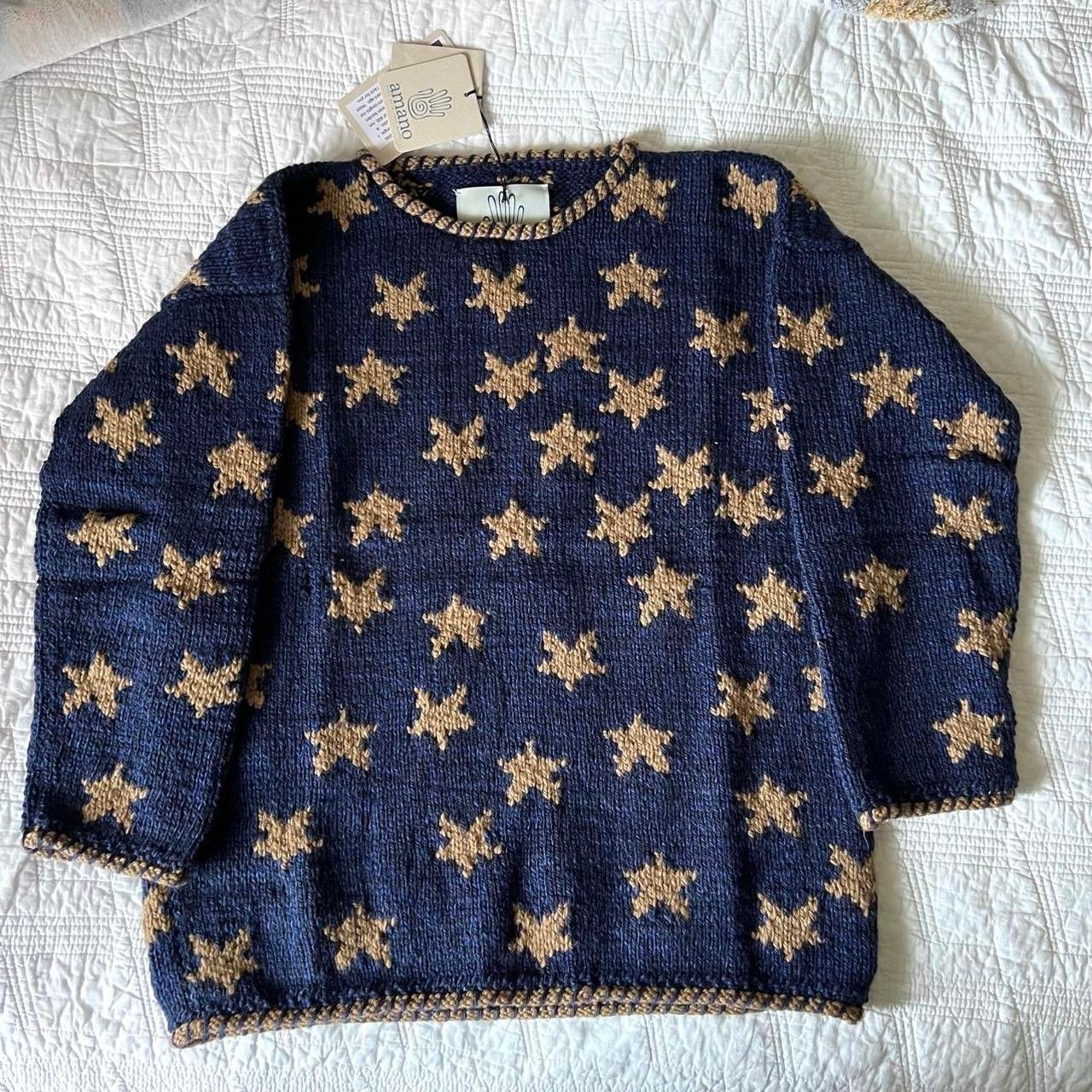 Amano Star Sweater Navy Blue