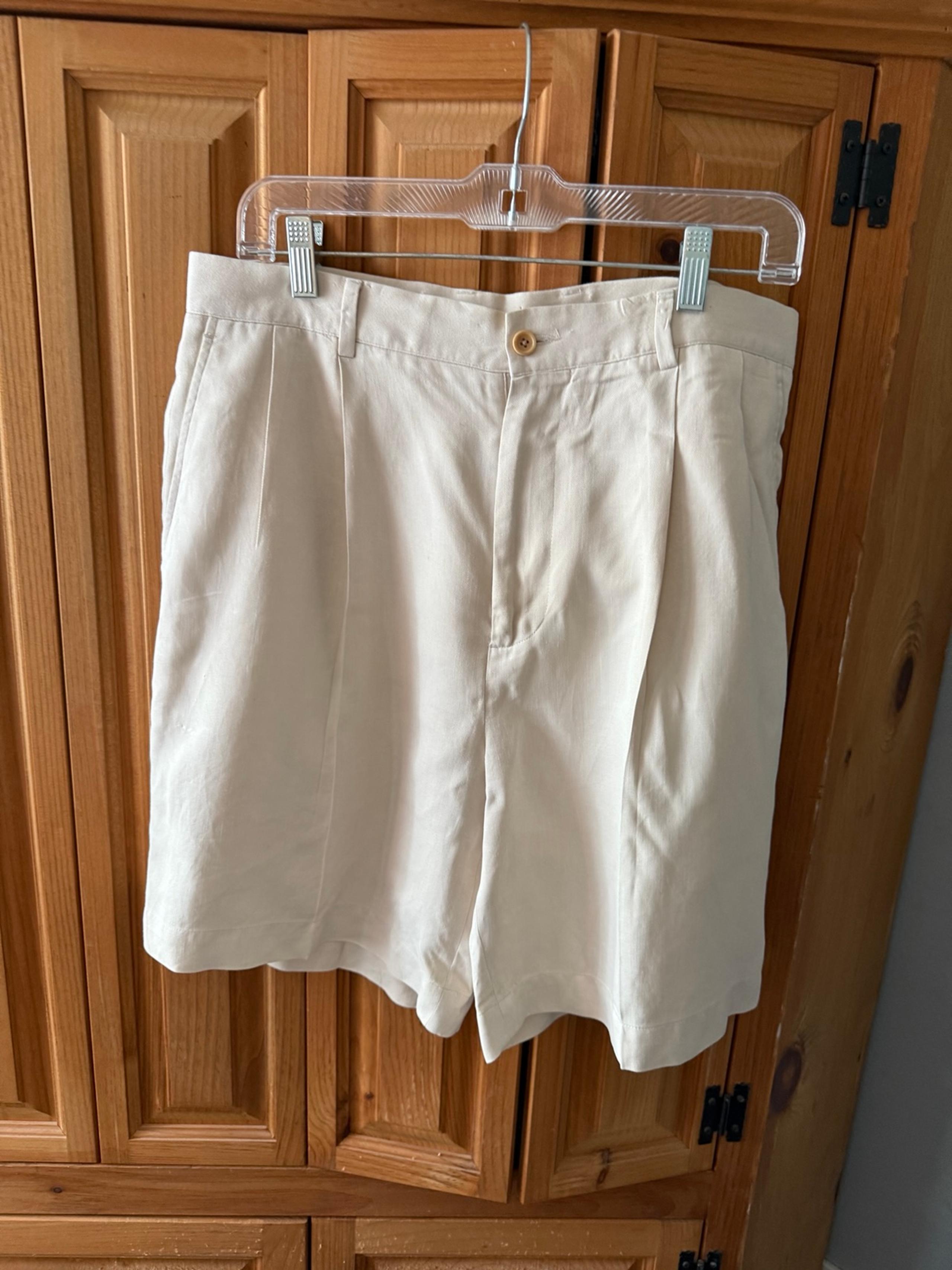 Men’s Nautica Rigger Silk Linen Shorts 34W Like New