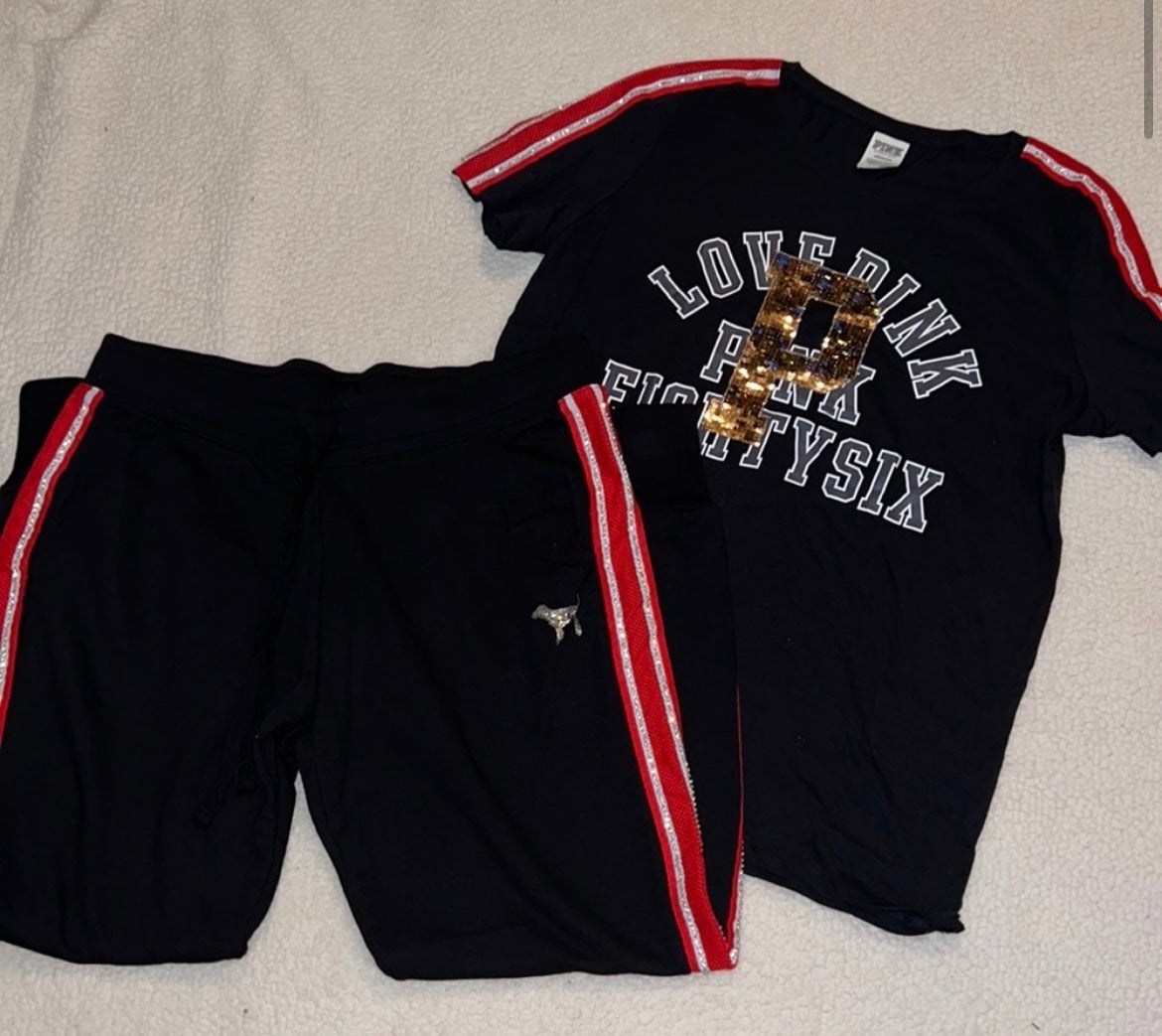 VS Pink Bling set both Large