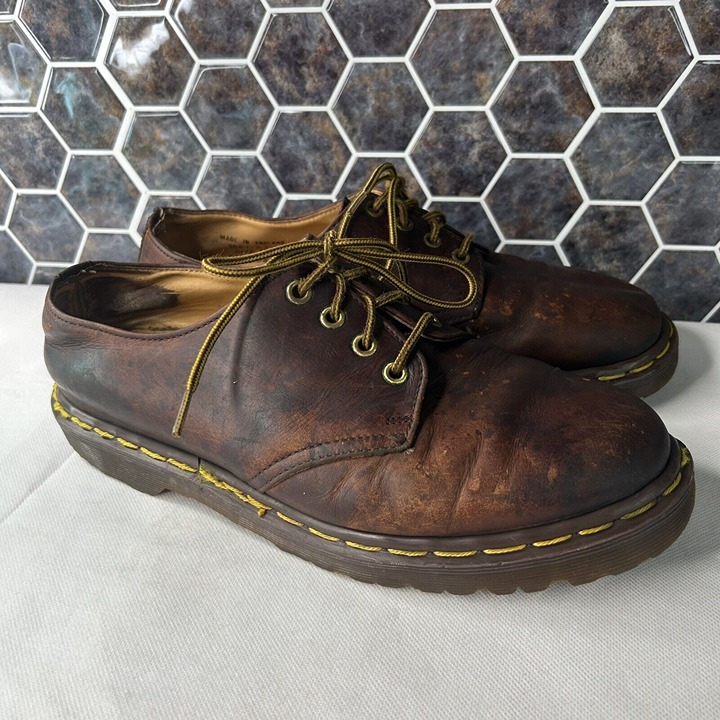 Vtg Doc Dr. Martens Blemishes Oxford Shoes 1561 Mens Size 10 US Brown England