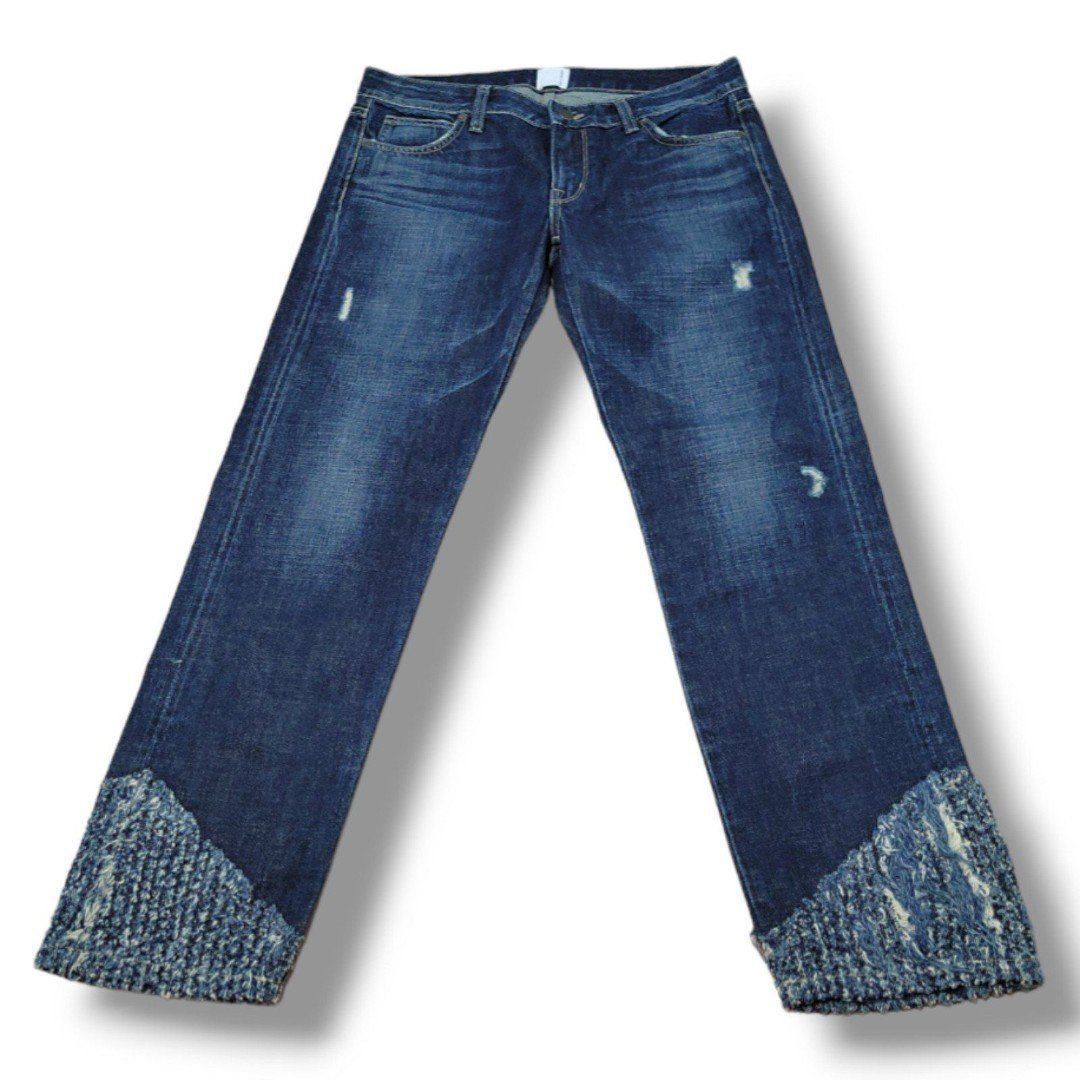 Rich & Skinny Jeans Size 28 W31 xL27.5 Straight Leg Jeans Distressed Blue Denim