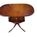 Vintage Brandt Mahogany Oval Shaped Two Tier Side Table