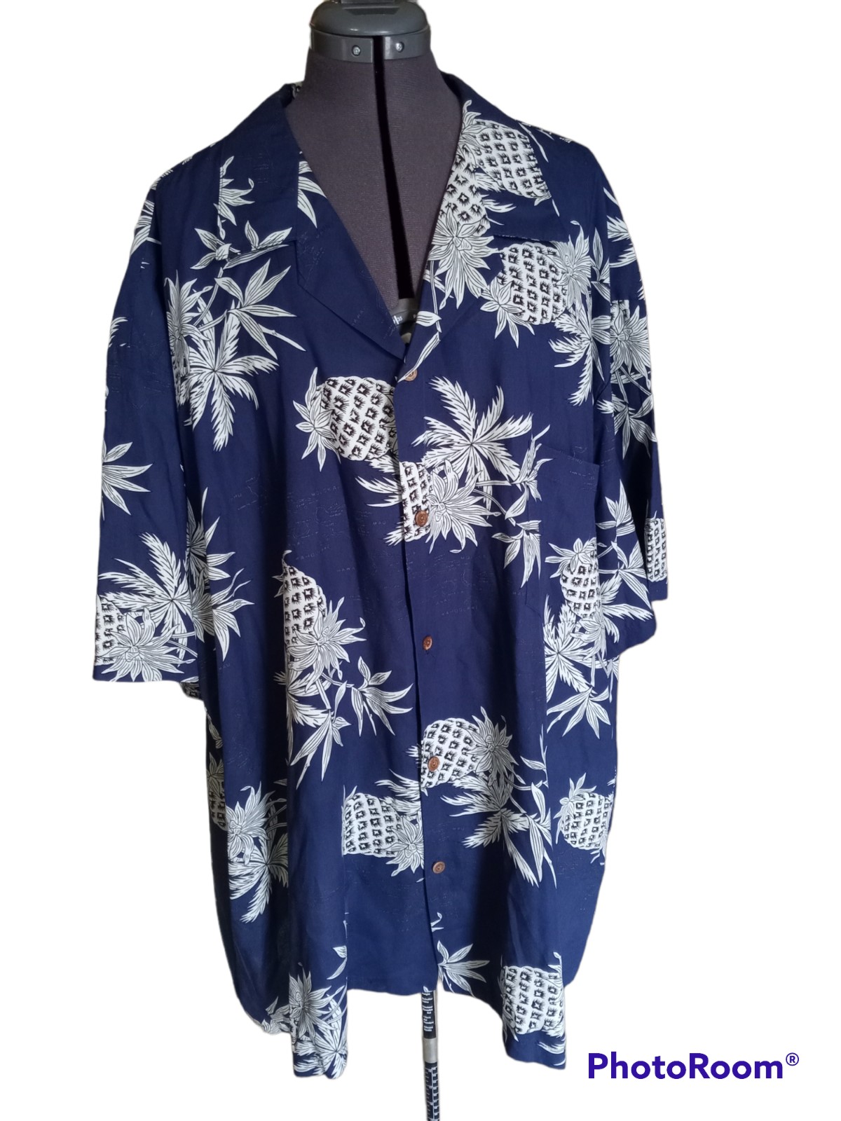 Two Palms blue Hawaiian shirt
