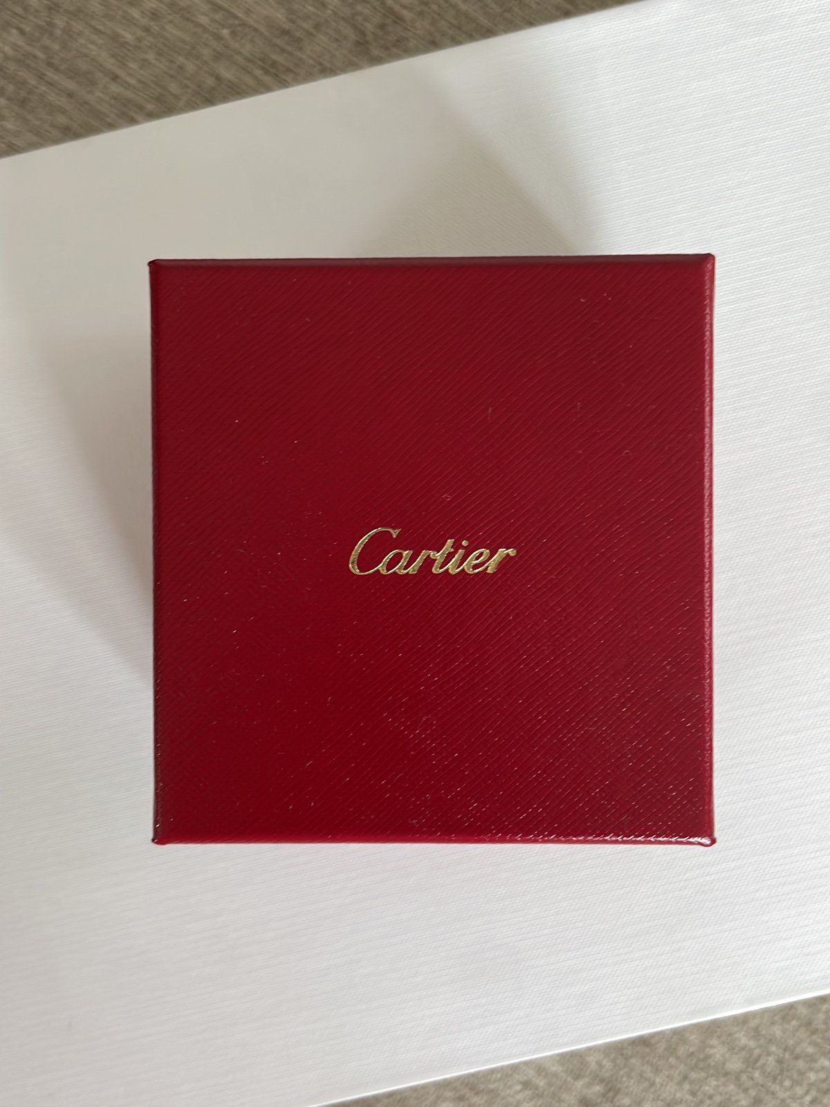 Cartier ring case and box