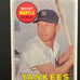1969 Topps Mickey Mantle baseball card. Soft edges.