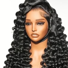 28 Inch Luxurious 250% Density Loose Wave HD Lace Front Wig for Women