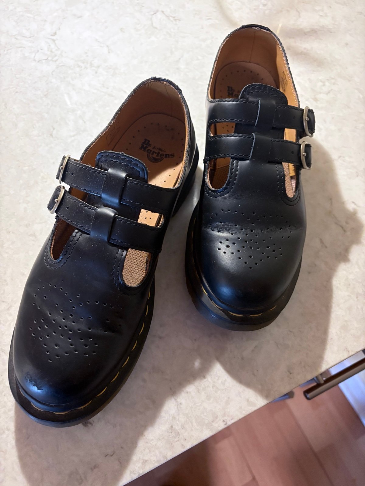 Dr. Martens Leather Mary Jane Shoes