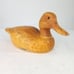 VTG HEN MALLARD By George Tencich Wood Duck Decoy 80s Hand Carved Wooden 1988