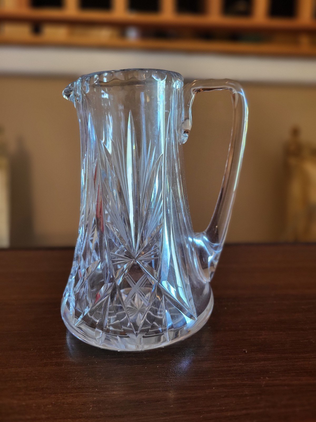 Vintage Crystal pitcher, small