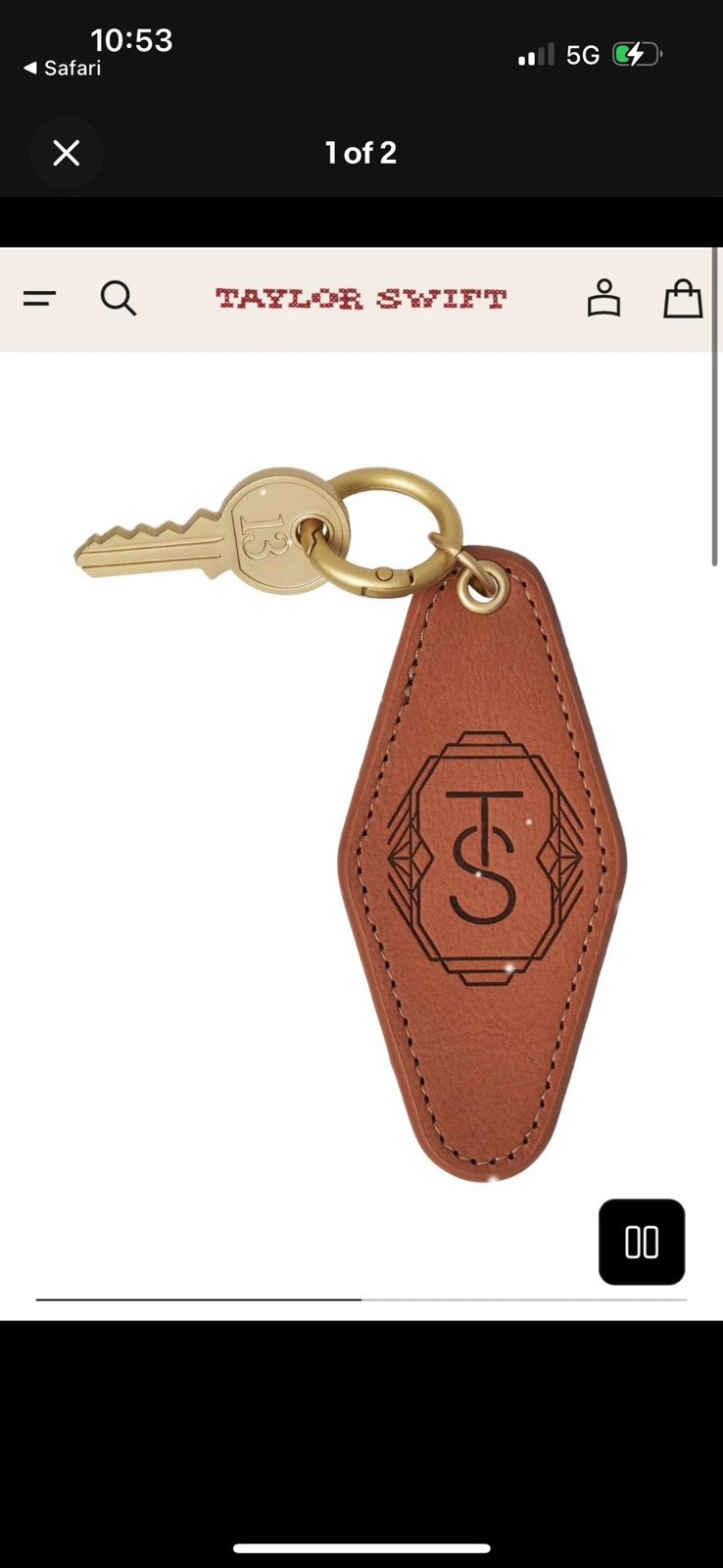 Taylor Swift Life of a Showgirl Keychain Faux Leather Keychain