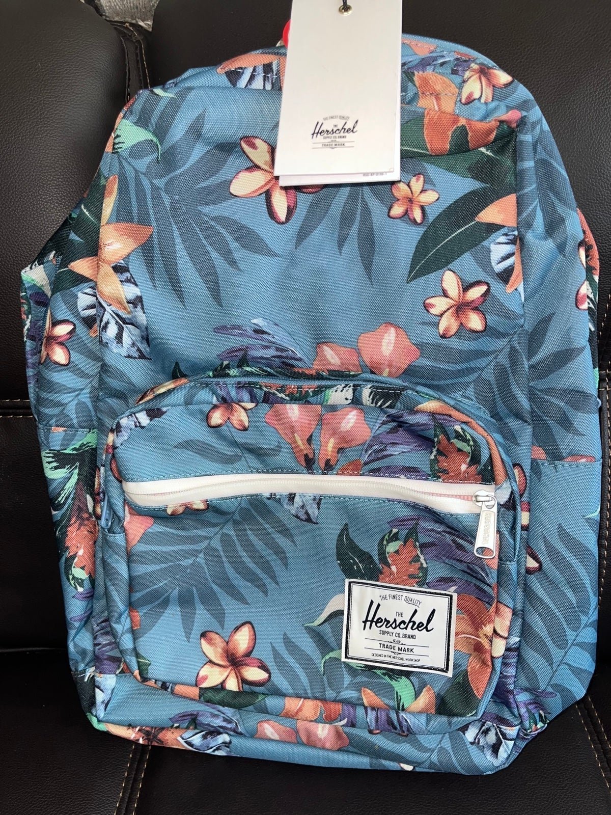 Herschel Blue Tropical Floral Backpack NWT LOWERED SHIPPING