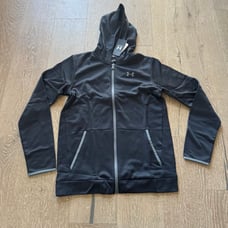 Under Armour youth black zip-up hoodie