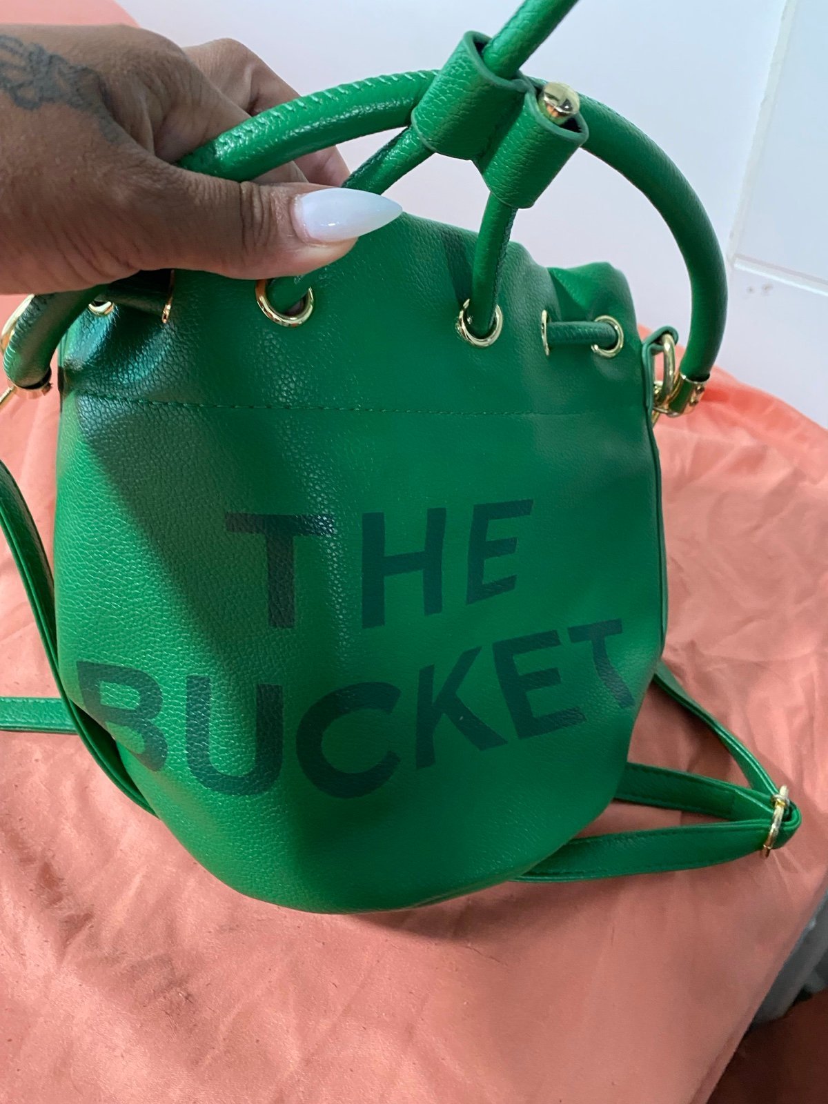 drawstring bucket bags