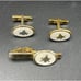 Masonic Mother of Pearl Cuff Links Tie Bar Clip Pin Lodge Scottish Rite Shriner