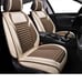 Fabric Wool Like Cloth Car Seat Covers, Oasis Auto, Front Tan/Coffee, OS-013