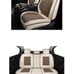 Fabric Wool Like Cloth Car Seat Covers, Oasis Auto, Front Tan/Coffee, OS-013