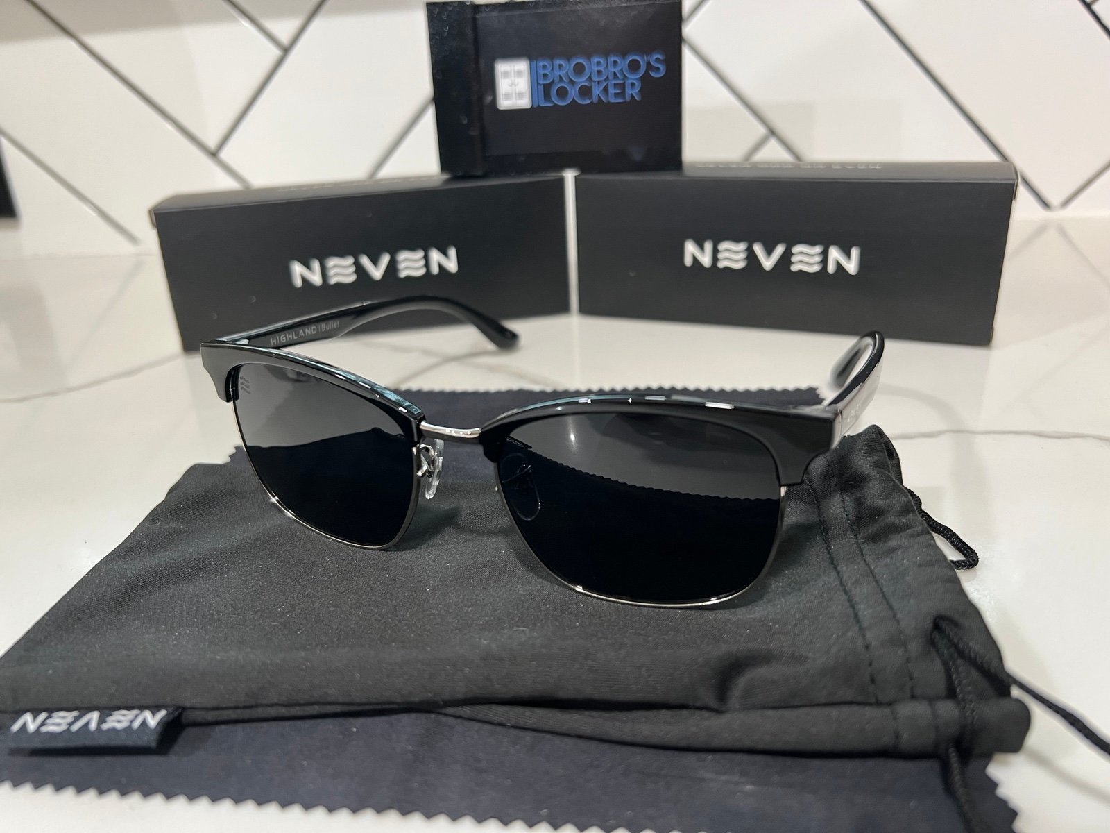Neven Highland Bullet Semi Rimless Polarized Sunglasses
