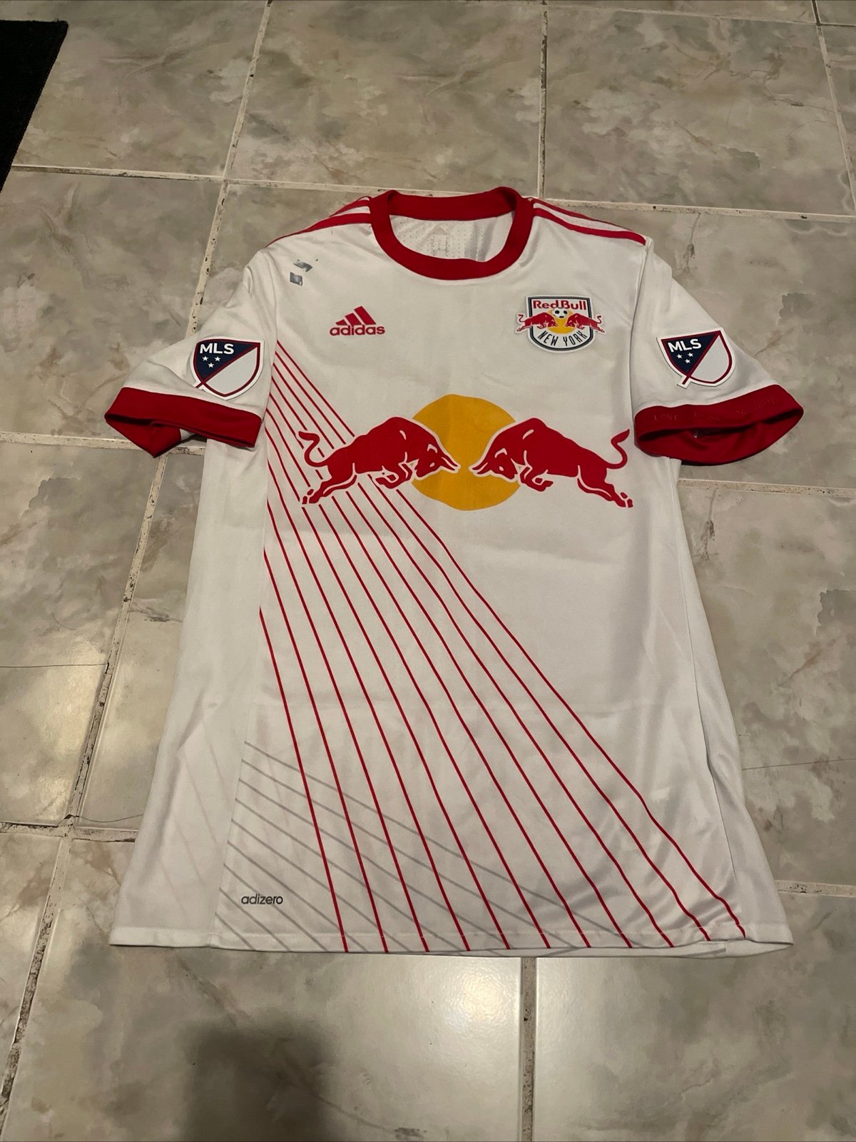 Authentic Adidas Adizero MLS New york Red Bulls Soccer Jersey Size Medium
