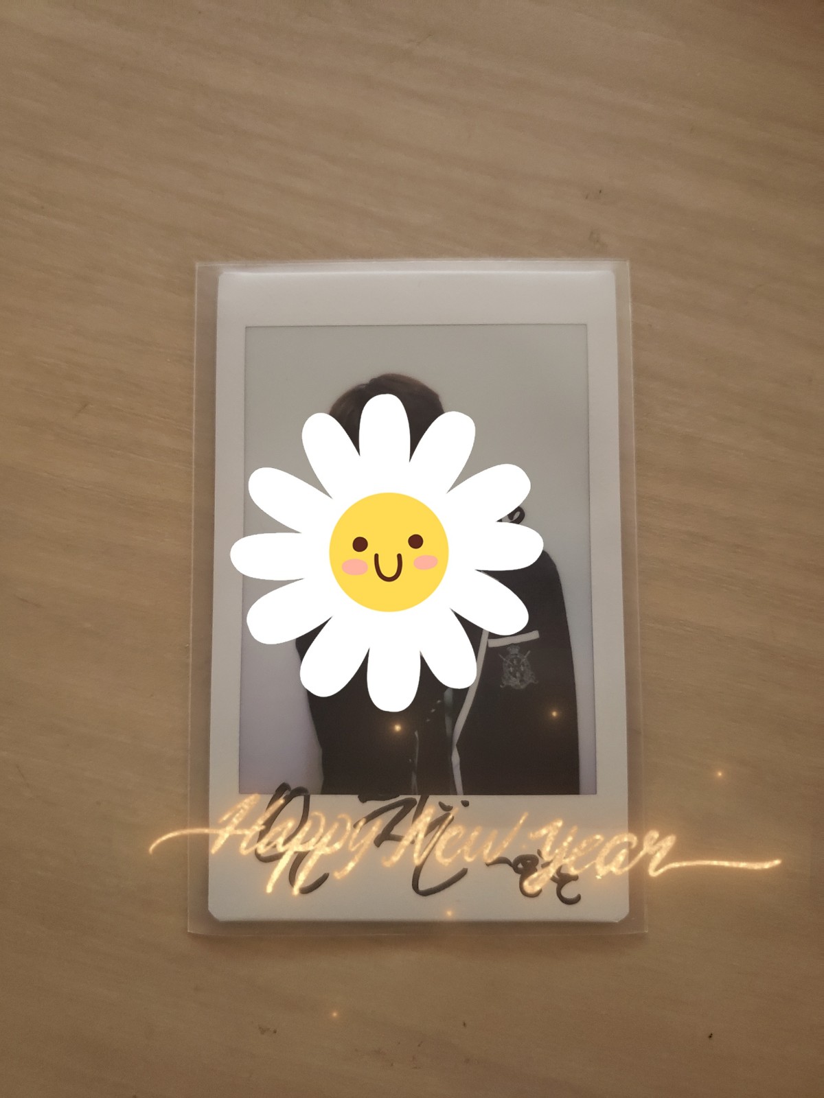 Tempest Eunchan signed polaroid school uniform