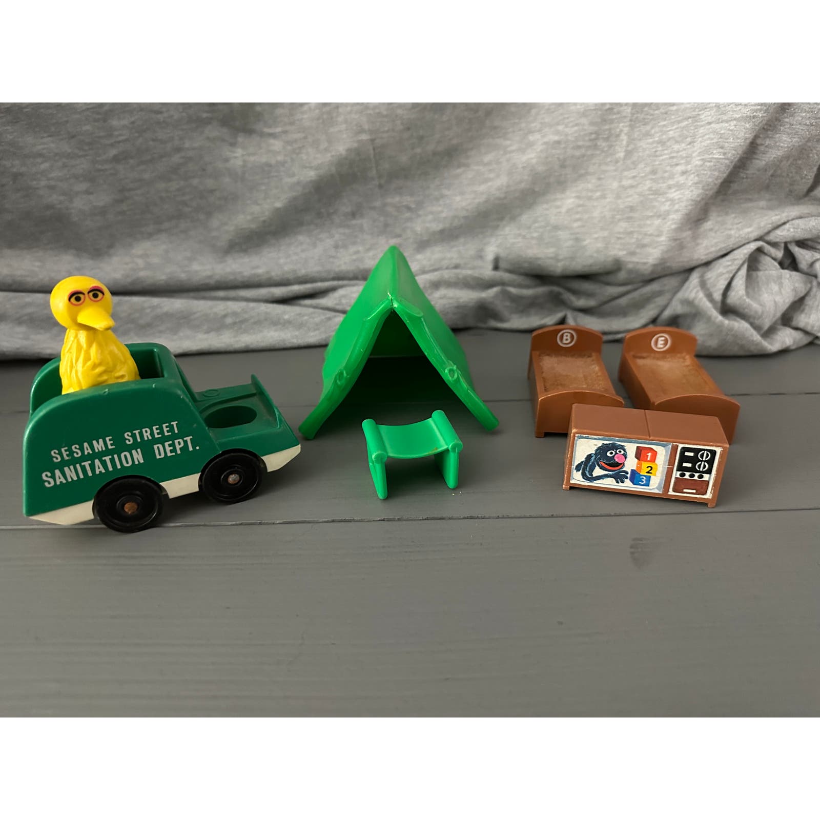 Vintage Little People Sesame Street Lot of 7