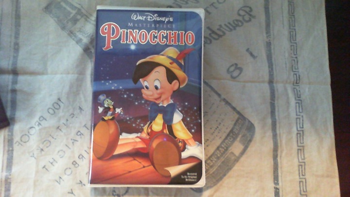 Walt Disney's Pinocchio Black Diamond Classic VHS Rare