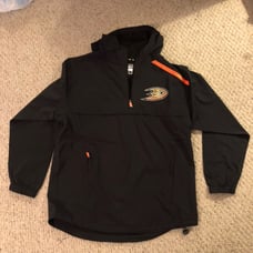 Anaheim ducks warm up qurterzip