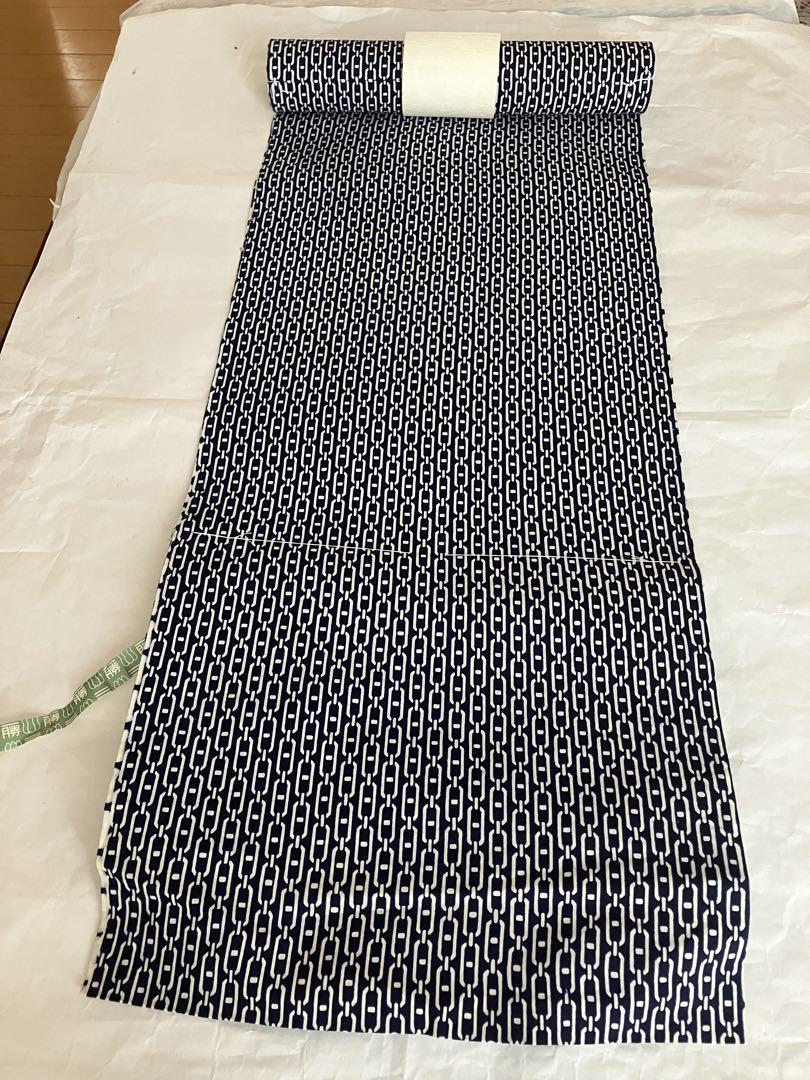 Unused ❤️ Mitsukatsu Dyeing Yukata Fabric, Stylish, With Sewing Thread, Wide and Long Yukata