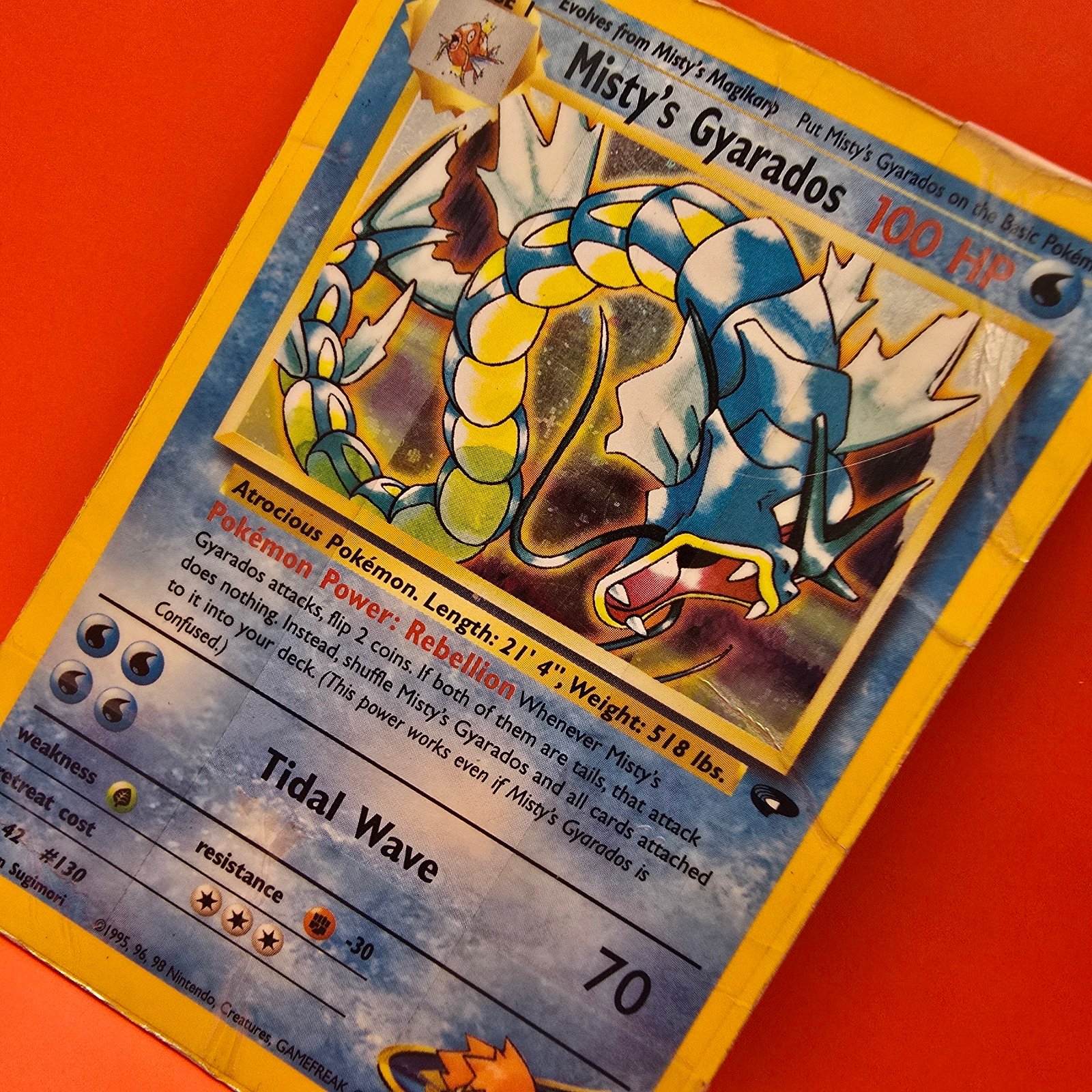 Misty's Gyarados 13/132 Gym Challenge Holo MP/HP