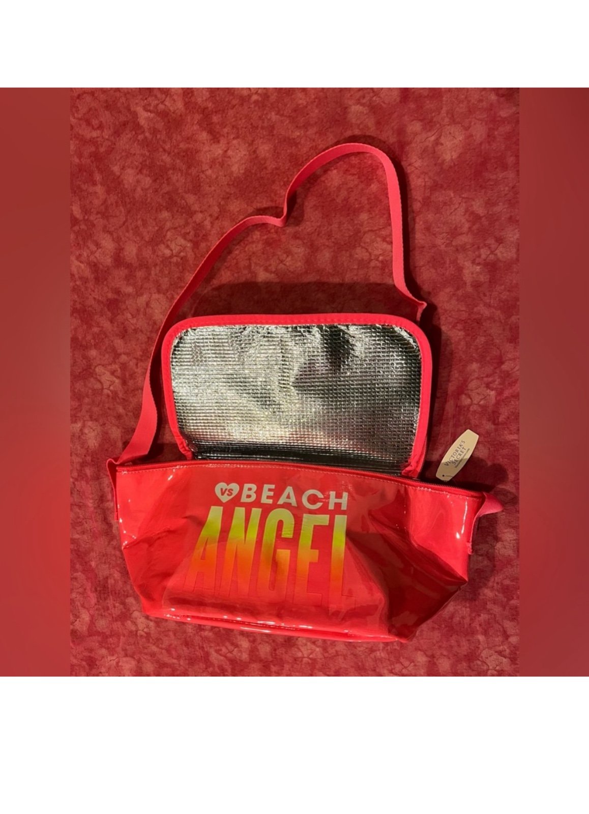 Victoria’s Secret “Beach Angel” Insulated cooler bag, bright orange