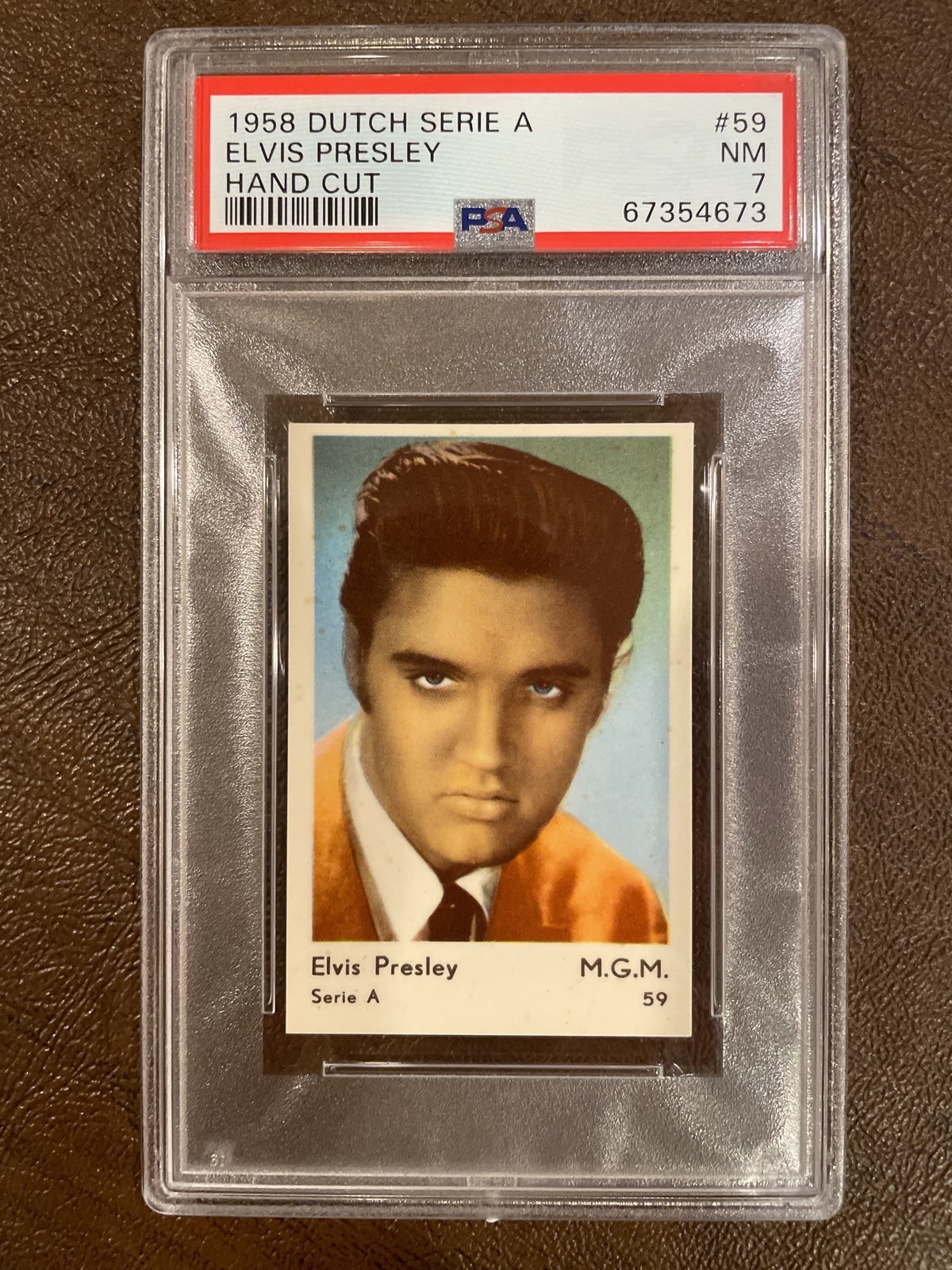 1958 DUTCH Serie A 59 Elvis Presley PSA 7 Pop 1 None Higher Rare