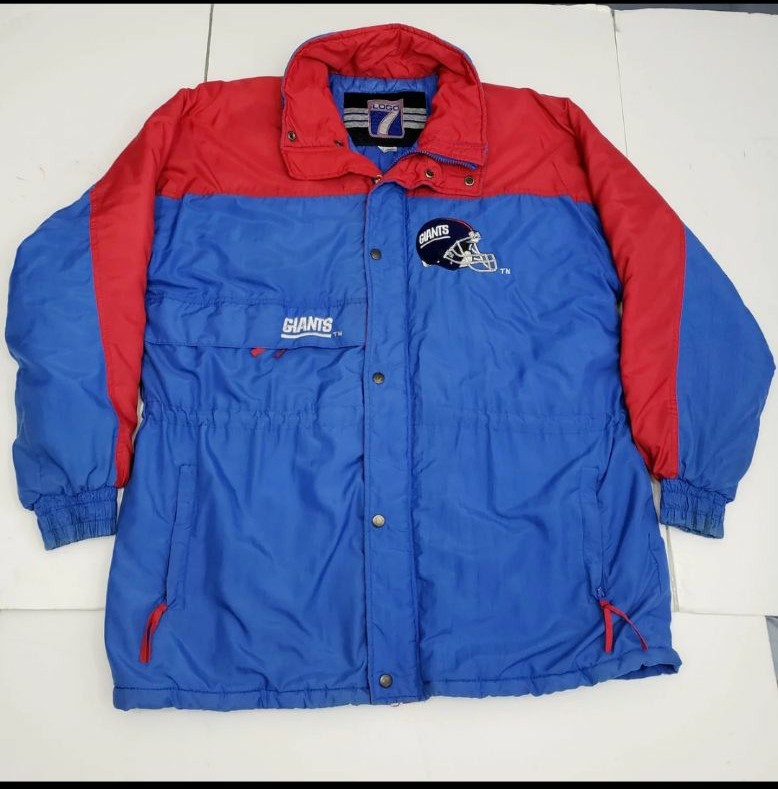 Vintage Logo 7 New York Giants Jacket Size Large