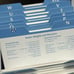 Vtg Bates Model CVF24 Business Card Phone Address File Directory Dividers NEW