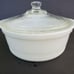 Fireking 2 Quart Ribbed Casserole w/Lid