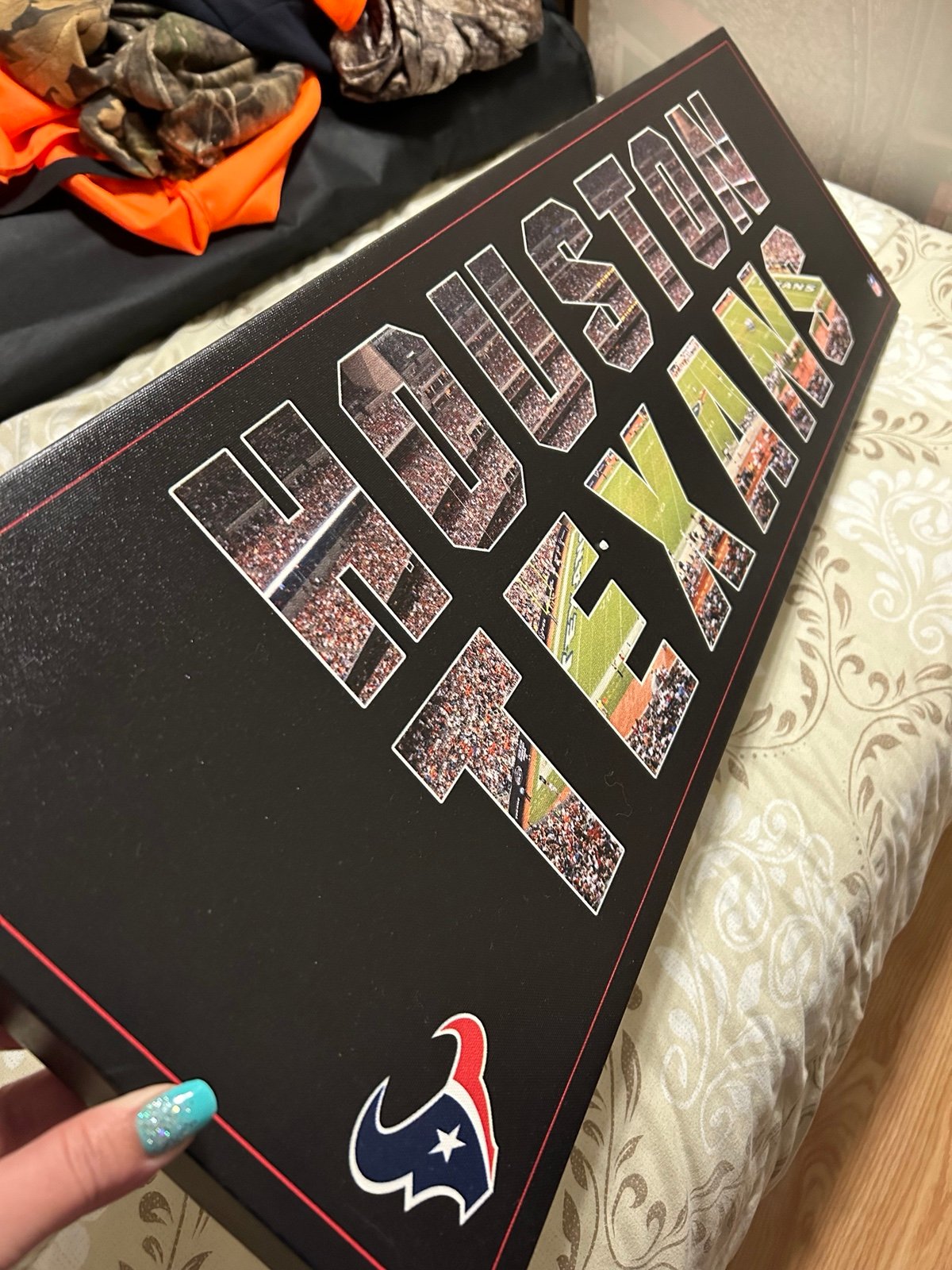 Texans Large Football Canvas