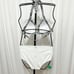 Pink Victoria Secret NWT Sz XL Black White Swim Top High Rise White Bottom Set
