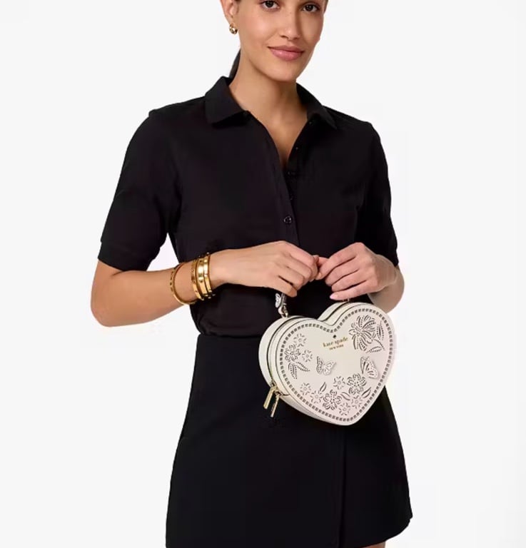 ショルダーバッグ・ポシェット Kate Spade KL039 Love Shack Perforated Heart Crossbody Love Shack Perforated Heart Crossbody | Kate Spade Outlet