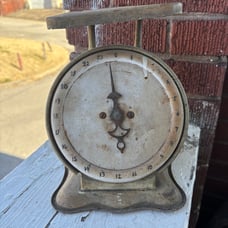 Vintage farmhouse kitchen scale