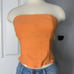 Princess Polly Mantello corset top, orange, 6