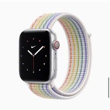 Apple 44mm White/Multi-Color Pride Edition Nike Sport Loop