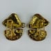 Vtg 1973 Mimi Di N Signed Gold Mushroom Interlocking Belt Buckle Mushroomcore