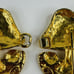 Vtg 1973 Mimi Di N Signed Gold Mushroom Interlocking Belt Buckle Mushroomcore