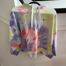 Nike crop tiedye Hoodie