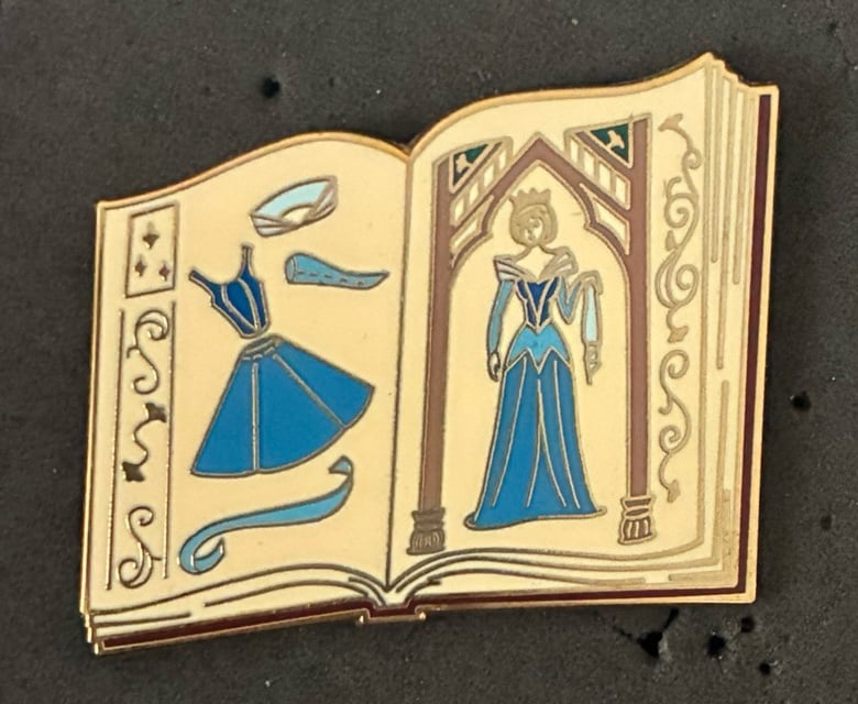 Sleeping Beauty Fantasy Dress Pattern Book Blue Pin