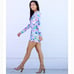 LILLY PULITZER Long Sleeve Tiki Wrap Shorts Romper Havin a Blast Size XS Summer