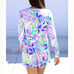 LILLY PULITZER Long Sleeve Tiki Wrap Shorts Romper Havin a Blast Size XS Summer