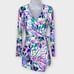 LILLY PULITZER Long Sleeve Tiki Wrap Shorts Romper Havin a Blast Size XS Summer