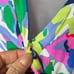 LILLY PULITZER Long Sleeve Tiki Wrap Shorts Romper Havin a Blast Size XS Summer