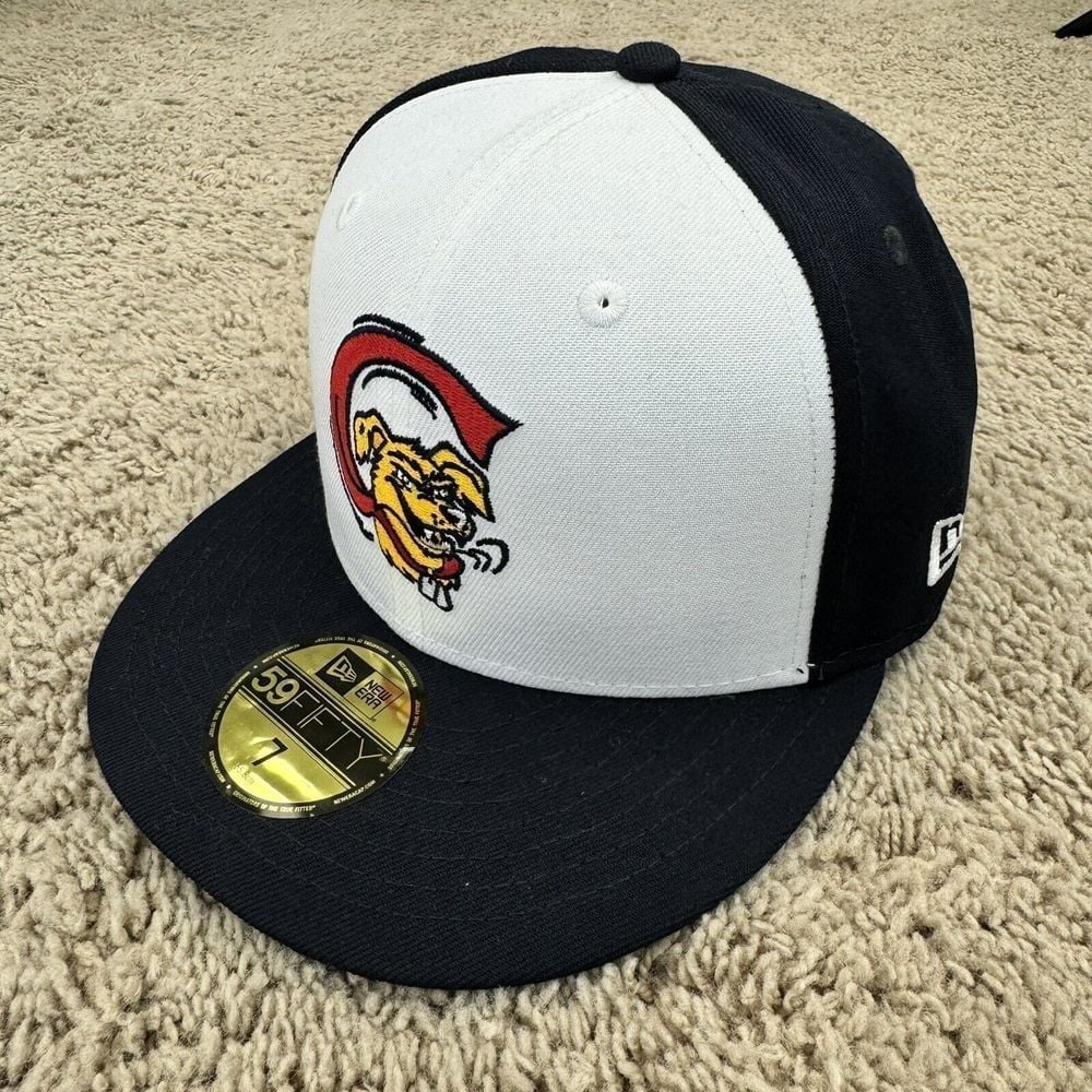 Charleston RiverDogs Hat New Era Marvel x MiLB Fitted 7 White Navy 59Fifty Cap